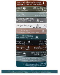 Christian Silicone Bracelets - 1 Corinthians 13:13