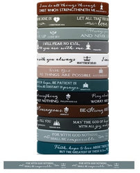 Christian Silicone Bracelets - Luke 1:37