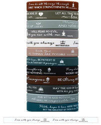 Christian Silicone Bracelets - Matthew 28:20