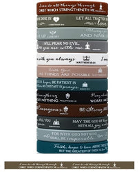 Christian Silicone Bracelets - Philippians 4:13