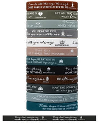 Christian Silicone Bracelets - Philippians 4:6