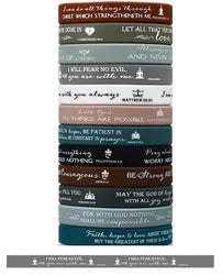 Christian Silicone Bracelets - Psalm 23:4