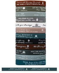 Christian Silicone Bracelets - Romans 12:12