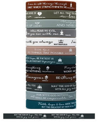 Christian Silicone Bracelets - Romans 15:13