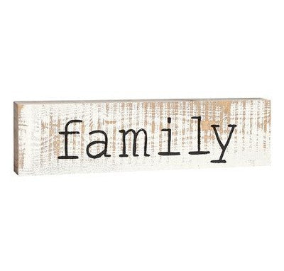 Family Stick Plaque - Small